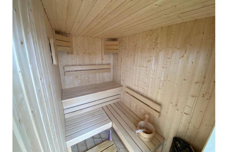Hausboot Fjord Vela Mit Biosauna In บาร์ท ภายนอก รูปภาพ