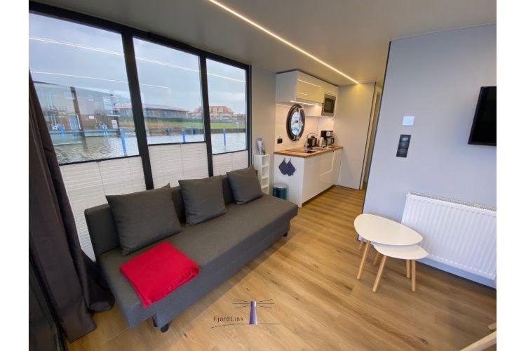 Hausboot Fjord Vela Mit Biosauna In บาร์ท ภายนอก รูปภาพ